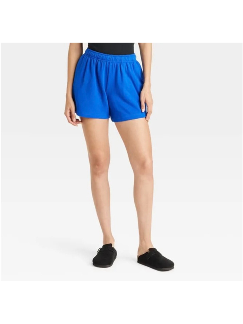 NEW Blue Cotton Target Universal Thread Smocked Elastic Waist Shorts M